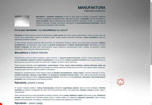 Manufaktura, jakie są tradycyjne metody pracy