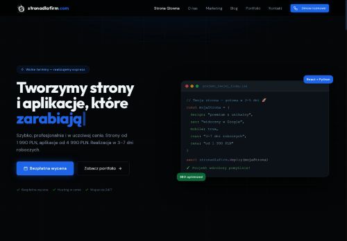 Stronę mam na OL i wystarczy