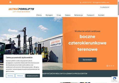Ultra Forklifts Wypożyczalnia Wózków Widłowych na